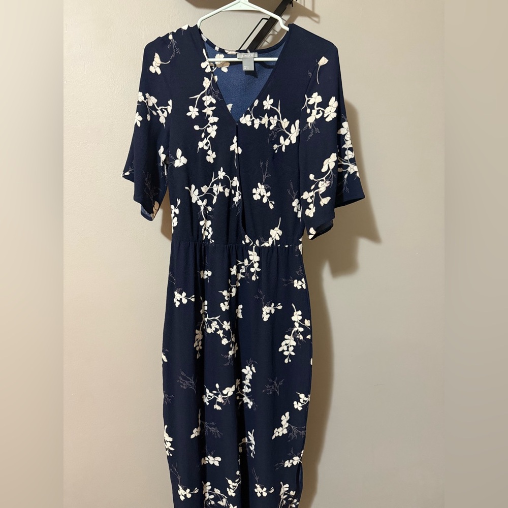 Lindex Navy Floral Dress